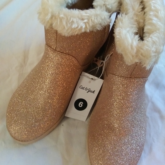 cat and jack gold boots